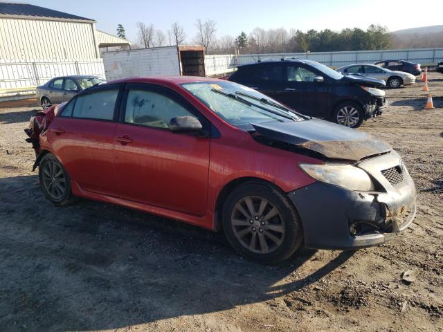 1NXBU40E99Z136242 - 2009 TOYOTA COROLLA BASE MAROON photo 4