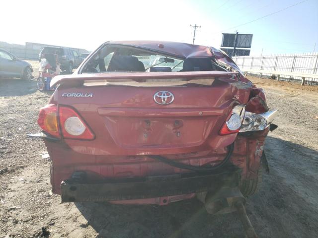 1NXBU40E99Z136242 - 2009 TOYOTA COROLLA BASE MAROON photo 6