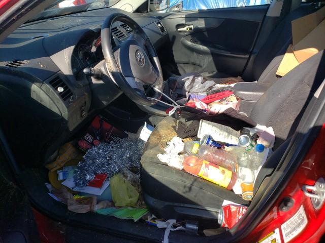 1NXBU40E99Z136242 - 2009 TOYOTA COROLLA BASE MAROON photo 7