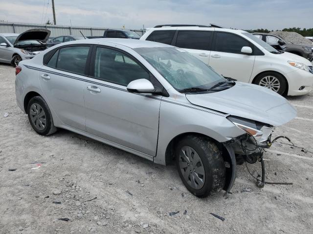 3KPA24AD5LE337511 - 2020 KIA RIO LX SILVER photo 4