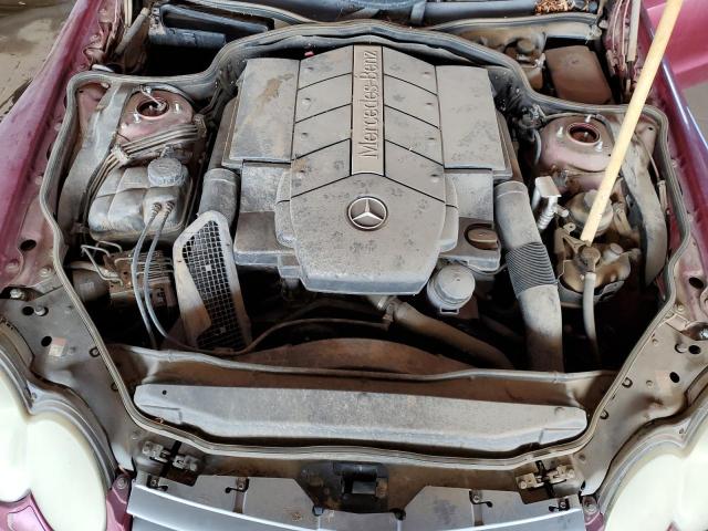 WDBSK75F63F042021 - 2003 MERCEDES-BENZ SL 500R أحمر صورة 11