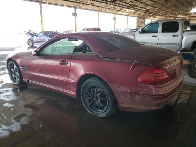 WDBSK75F63F042021 - 2003 MERCEDES-BENZ SL 500R أحمر صورة 2