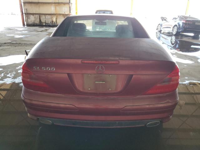 WDBSK75F63F042021 - 2003 MERCEDES-BENZ SL 500R أحمر صورة 6