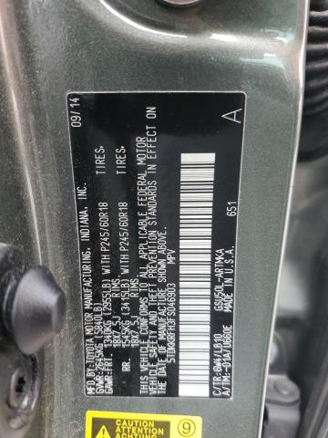 5TDKKRFH3FS046903 - 2015 TOYOTA HIGHLANDER XLE Boz foto 13