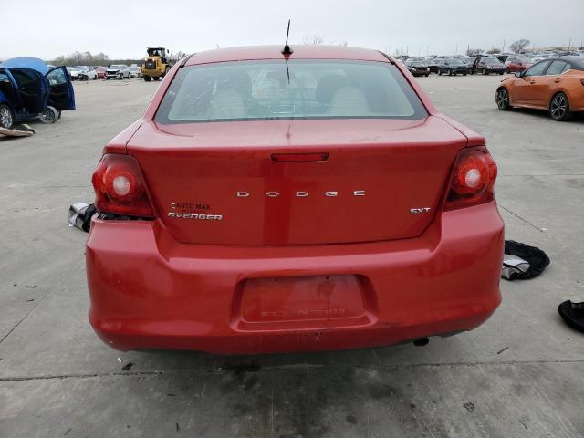 1C3CDZCB1DN688607 - 2013 DODGE AVENGER SXT RED photo 6