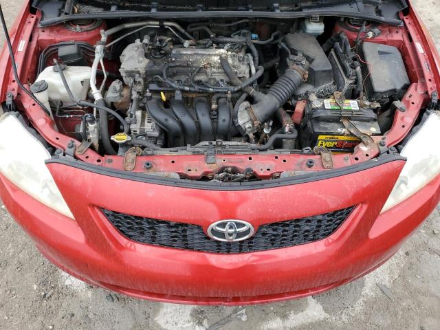 JTDBL40E69J030744 - 2009 TOYOTA COROLLA BASE Qırmızı foto 11