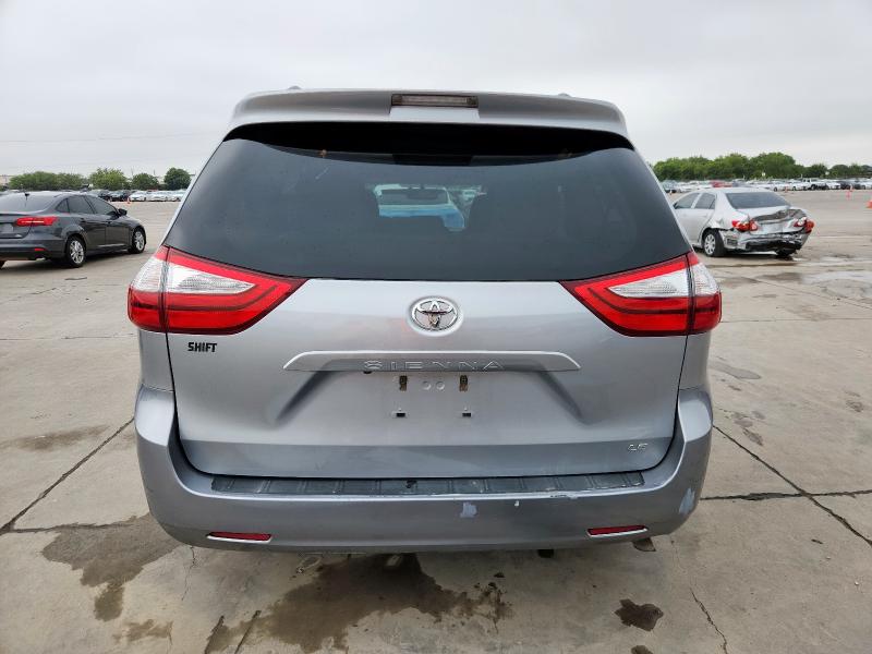 5TDKK3DC9GS700907 - 2016 TOYOTA SIENNA LE SILVER photo 6