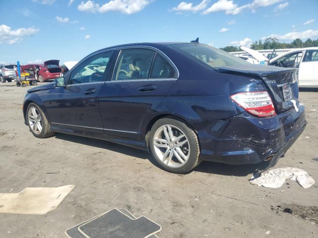 WDDGF8AB8EA954255 - 2014 MERCEDES-BENZ C 300 4MATIC BLUE photo 2