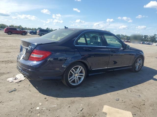 WDDGF8AB8EA954255 - 2014 MERCEDES-BENZ C 300 4MATIC BLUE photo 3
