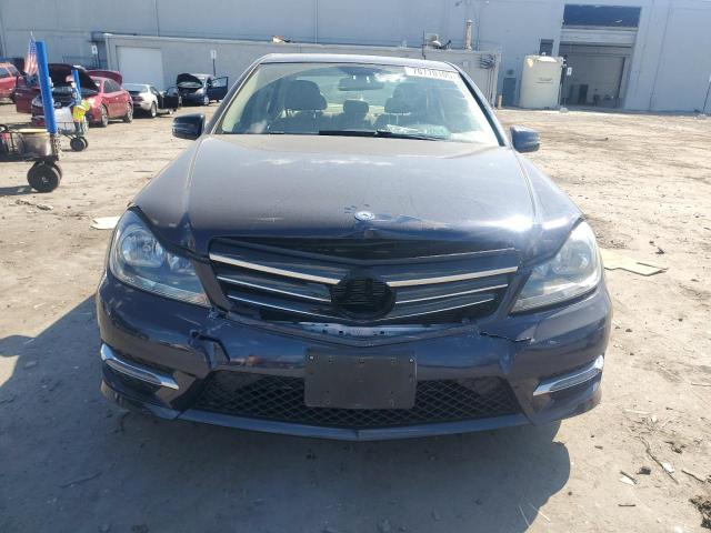 WDDGF8AB8EA954255 - 2014 MERCEDES-BENZ C 300 4MATIC BLUE photo 5