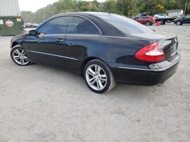 WDBTJ56H28F257303 - 2008 MERCEDES-BENZ CLK 350 BLACK photo 2