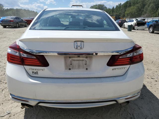 1HGCR2F58GA074595 - 2016 HONDA ACCORD SPORT WHITE photo 6