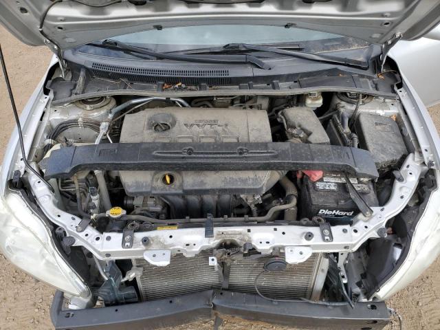 5YFBU4EE8CP065598 - 2012 TOYOTA COROLLA BASE فضي صورة 11