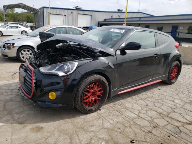 KMHTC6AE6GU255607 - 2016 HYUNDAI VELOSTER TURBO BLACK photo 1