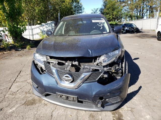 JN8AT2MT1GW008616 - 2016 NISSAN ROGUE S BLUE photo 5