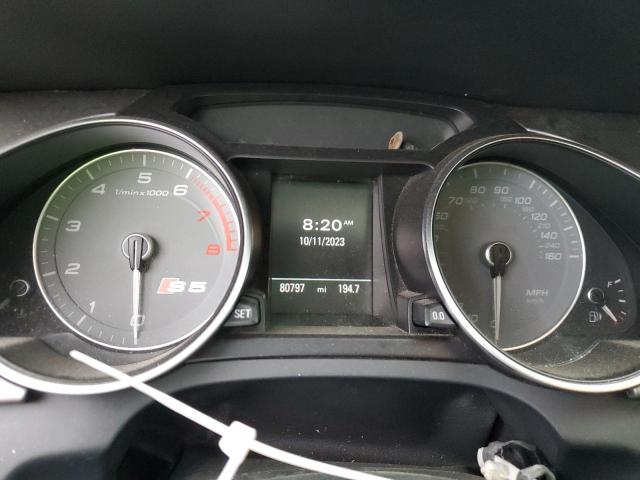 WAUCGAFR6DA027706 - 2013 AUDI S5 PREMIUM PLUS ნაცრისფერი ფოტო 9