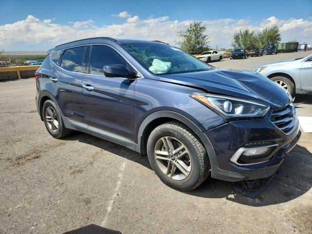 5NMZU3LB3HH001343 - 2017 HYUNDAI SANTA FE S Azul foto 4