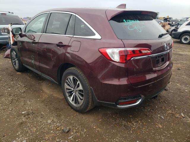 5J8TB4H74JL010242 - 2018 ACURA RDX ADVANCE MAROON photo 2