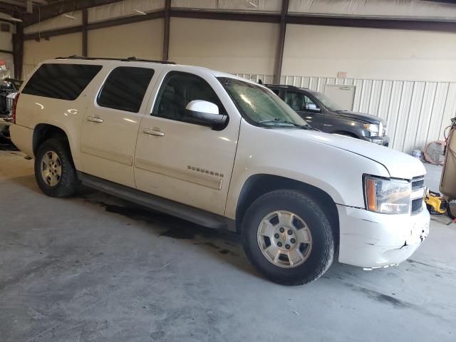 1GNSCJE07DR347591 - 2013 CHEVROLET SUBURBAN C1500 LT WHITE photo 4