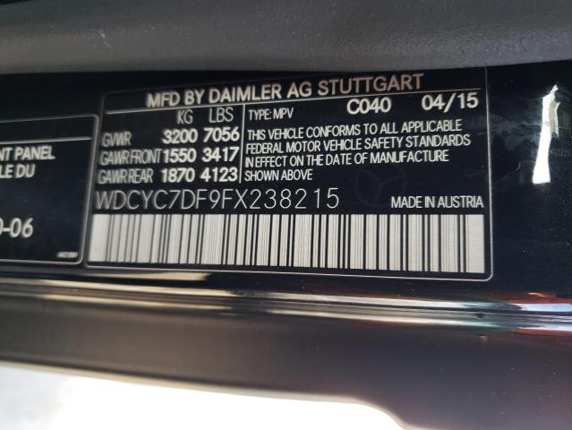 WDCYC7DF9FX238215 - 2015 MERCEDES-BENZ G 63 AMG BLACK photo 13