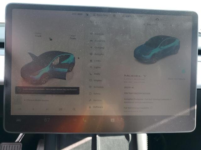 7SAYGAEE5PF903588 - 2023 TESLA MODEL Y CHARCOAL photo 9