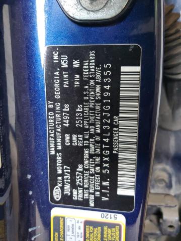 5XXGT4L32JG194355 - 2018 KIA OPTIMA LX ლურჯი ფოტო 12