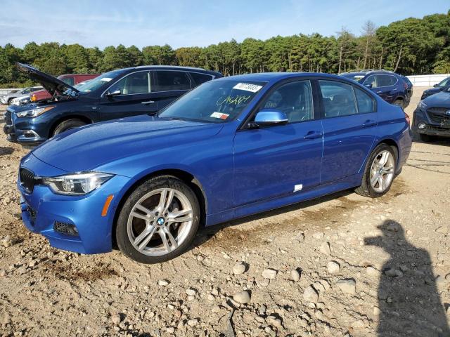 WBA8B7G56JNU95264 - 2018 BMW 340 XI BLUE photo 1