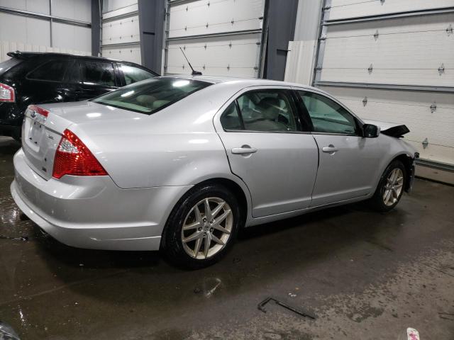 3FAHP0JG1AR272817 - 2010 FORD FUSION SEL SILVER photo 3