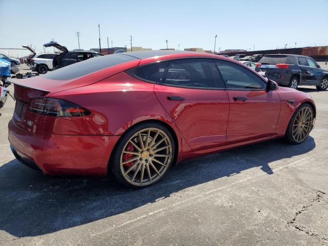 5YJSA1E62PF515747 - 2023 TESLA MODEL S Қызыл фото 3