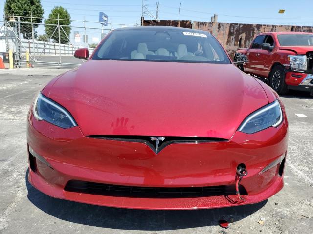5YJSA1E62PF515747 - 2023 TESLA MODEL S Қызыл фото 5