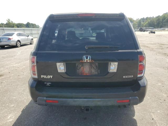 5FNYF18146B021710 - 2006 HONDA PILOT LX BLACK photo 6