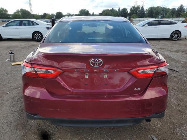 4T1B11HK5JU672448 - 2018 TOYOTA CAMRY L BURGUNDY photo 6