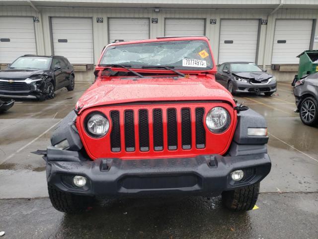1C4HJXDN6LW265490 - 2020 JEEP WRANGLER UNLIMITED SPORT RED photo 5