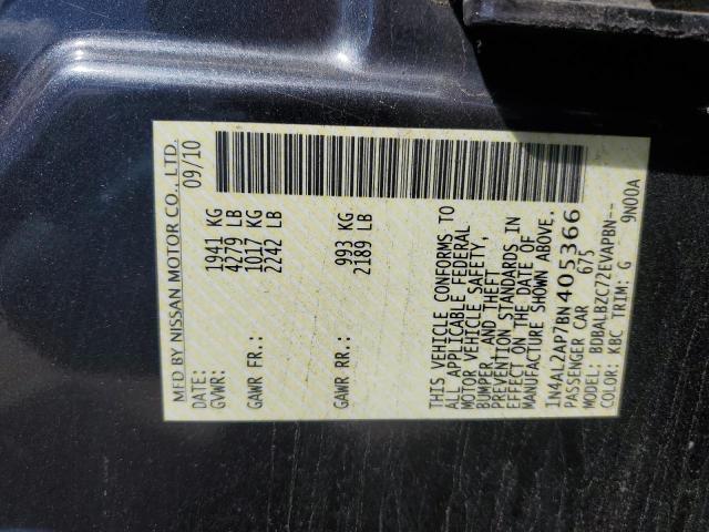 1N4AL2AP7BN405366 - 2011 NISSAN ALTIMA BASE CHARCOAL photo 13