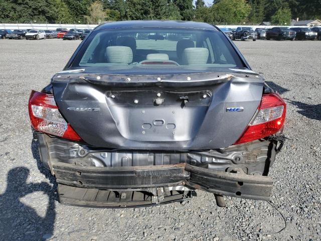 2HGFB2F64CH322637 - 2012 HONDA CIVIC HF SILVER photo 6