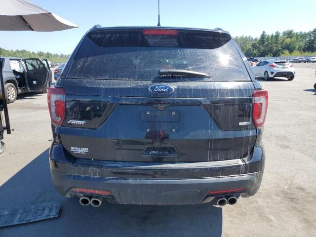 1FM5K8GT0JGA61349 - 2018 FORD EXPLORER SPORT შავი ფოტო 6