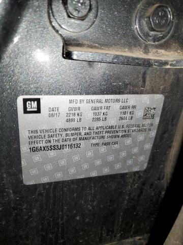 1G6AX5SS3J0116132 - 2018 CADILLAC CTS LUXURY Gümüş foto 13