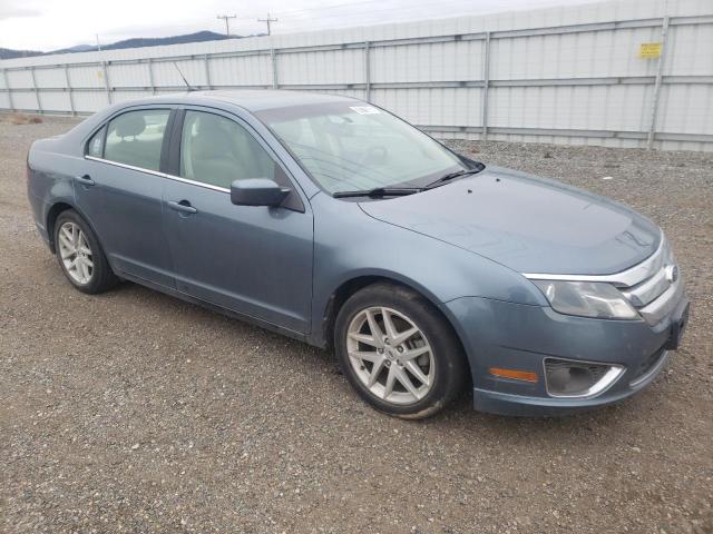 3FAHP0JA2BR344945 - 2011 FORD FUSION SEL BLUE photo 4