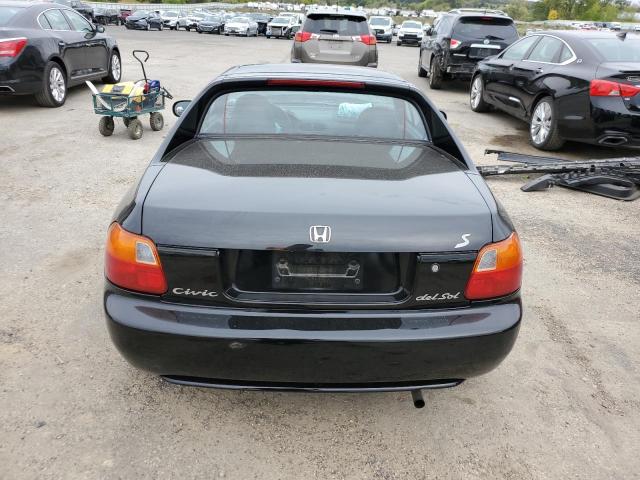 JHMEH6144TS002683 - 1996 HONDA CIVIC DEL SOL S BLACK photo 6