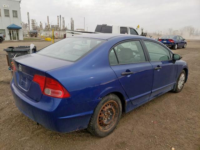 2HGFA163X7H031049 - 2007 HONDA CIVIC DX BLUE photo 4