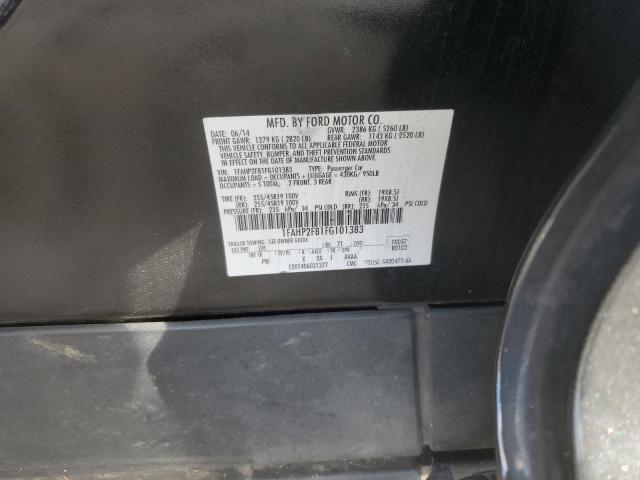 1FAHP2F81FG101383 - 2015 FORD TAURUS LIMITED BLACK photo 13