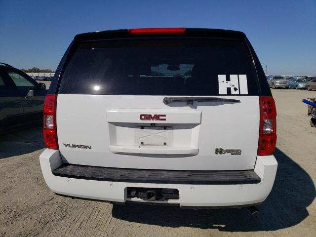 1GKFK13519R101367 - 2009 GMC YUKON HYBRID WHITE photo 6