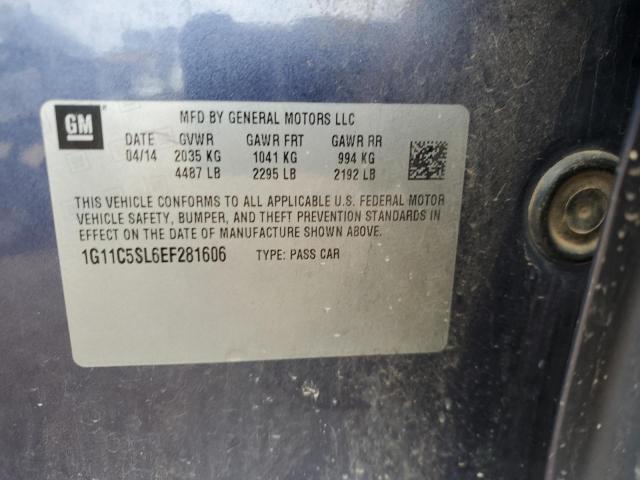 1G11C5SL6EF281606 - 2014 CHEVROLET MALIBU 1LT 灰色 照片 12