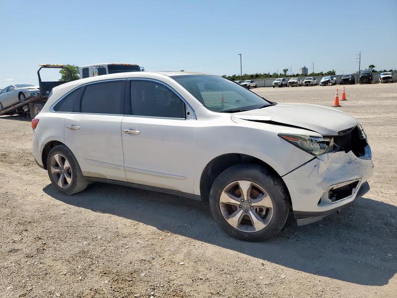 5FRYD3H29EB003260 - 2014 ACURA MDX WHITE photo 4