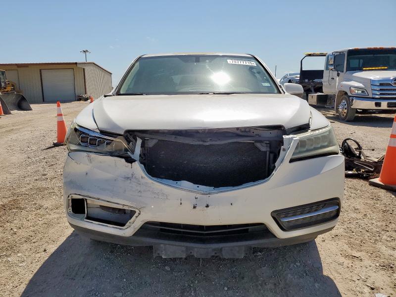 5FRYD3H29EB003260 - 2014 ACURA MDX WHITE photo 5