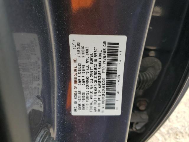 1HGCR2F5XFA033061 - 2015 HONDA ACCORD SPORT GRAY photo 12