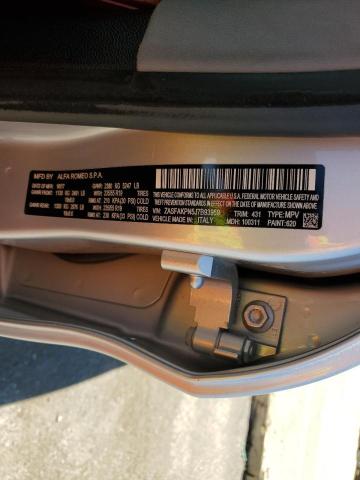 ZASFAKPN5J7B93959 - 2018 ALFA ROMEO STELVIO SPORT Серебристый фото 12