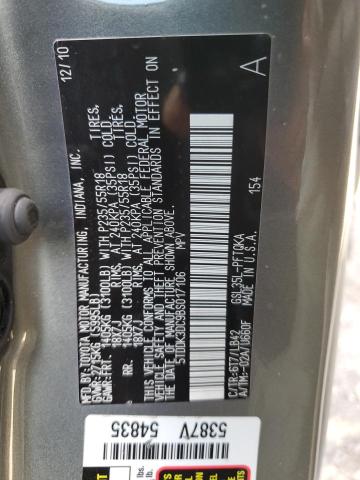 5TDDK3DC9BS017106 - 2011 TOYOTA SIENNA XLE GREEN photo 14