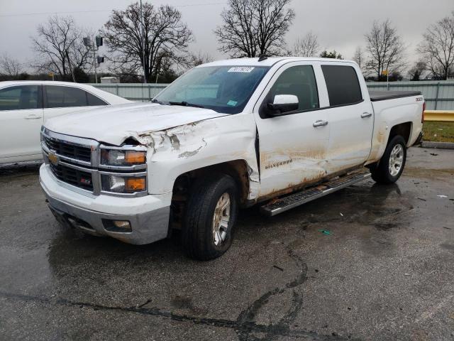 3GCUKREC5EG365375 - 2014 CHEVROLET SILVERADO2 K1500 LT WHITE photo 1