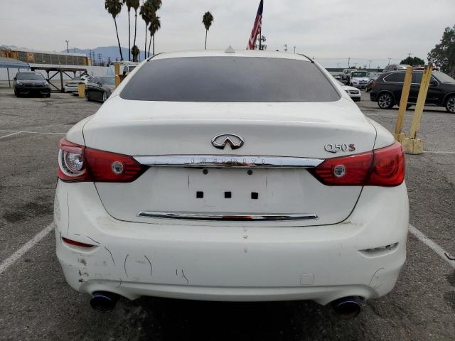 JN1BV7AP9FM350763 - 2015 INFINITI Q50 BASE WHITE photo 6